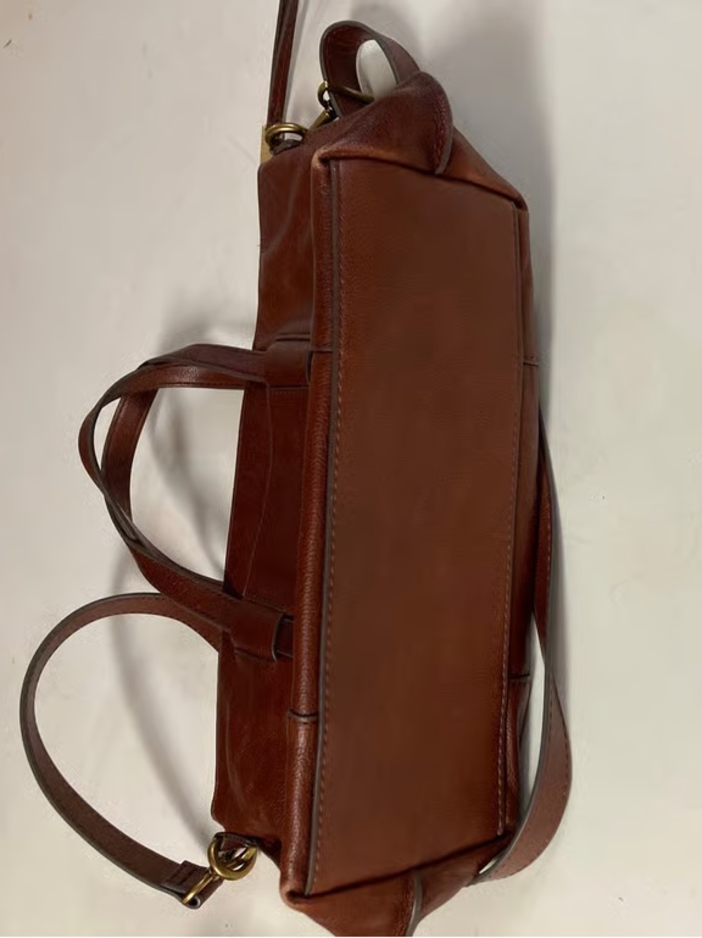 Fossil Brown Leather Skylar Satchel - Picture 5 of 8